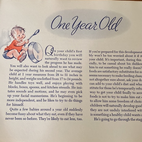 VTG Baby Book & Baby Illustration - Picture 5 of 13